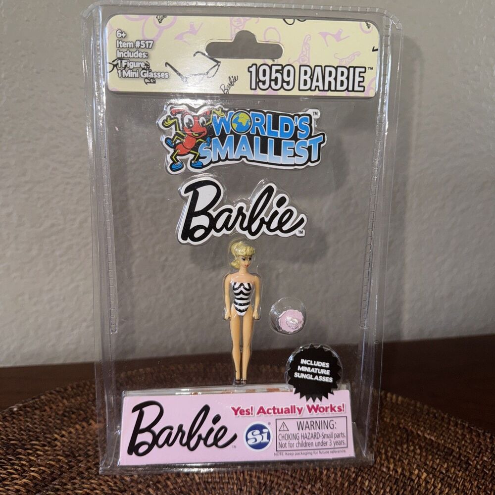 2017 World's Smallest 1959 Replica Barbie 2.75" Doll New Sealed